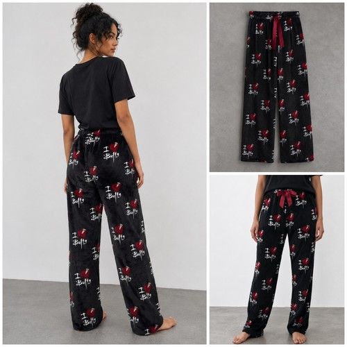 Buffy The Vampire Slayer Fleece Plush Pyjama Bottoms (All Sizes Available)