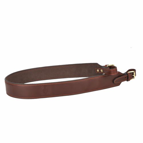 TOURBON Hunting Rifle Sling Gun Leather Carry Shoulder Strap Adjustable Brown UK — image 5