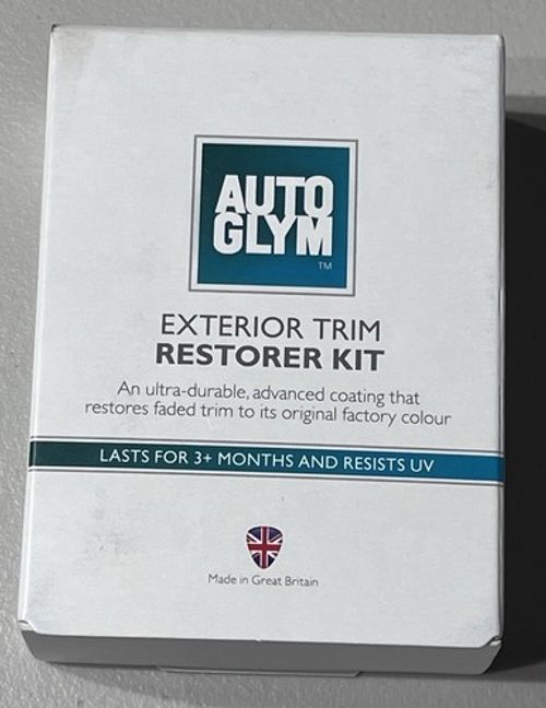 Autoglym Exterior Trim Restorer Kit 30ml Car Bumper Plastic Restorer Care *NEW*