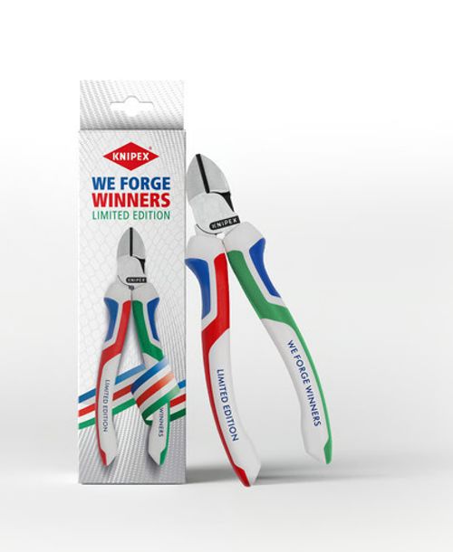 Knipex Limited Edition WE FORGE WINNERS 160mm Side Cutting Pliers - 70 02 160 S8