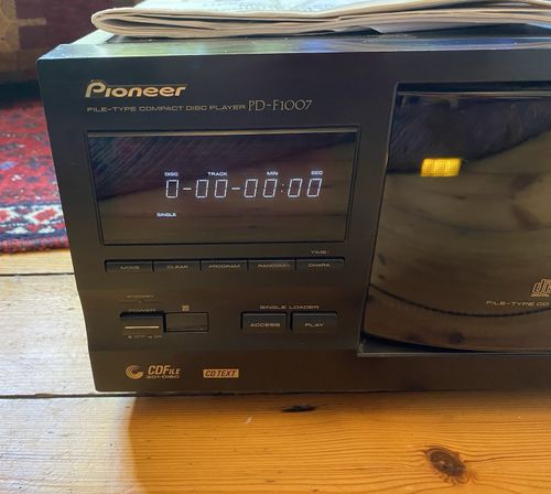 Pioneer PD-F1007 CDFile 301-Disc CD Changer Player Black  — image 2