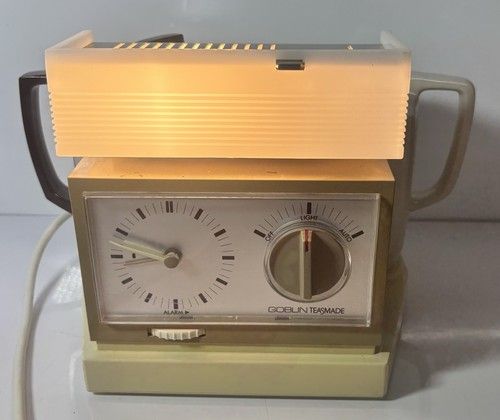Vintage 1970s Goblin Teasmade 854K Tea Maker Alarm Clock Light Made in UK