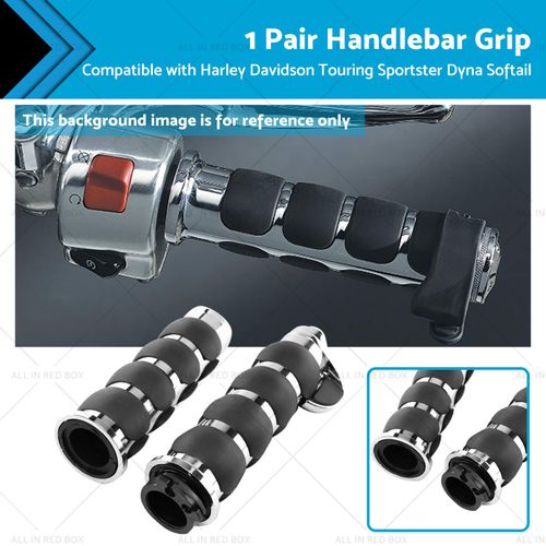 Handlebar Hand Grips Suitable For Harley Davidson Touring Sportster Dyna Softail — image 1