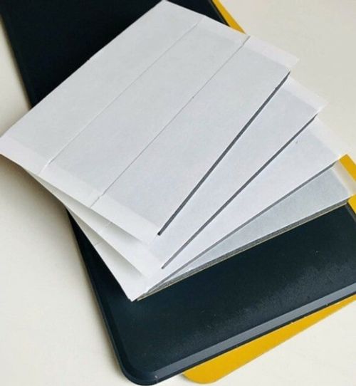 9 Pads of Oversized 6mm Double Sided Sticky Number plate pads  6mm x 25mm x 95mm