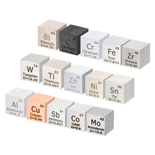 15pcs Element Cube 10mm Density Cube High Density Element Cube Unique Metal Cube
