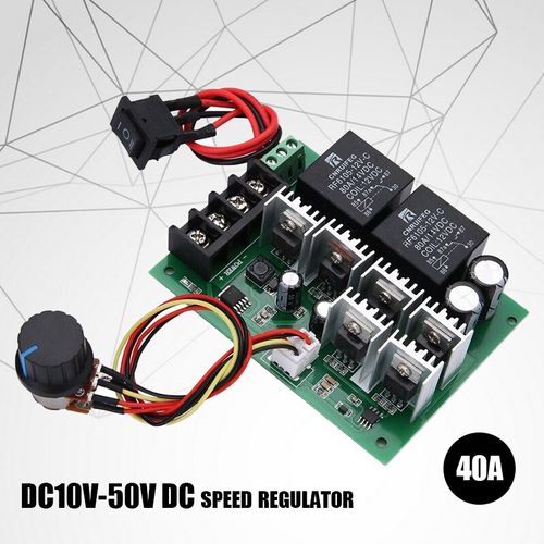 DC 10-50V 12V 24V 36V 40A PWM DC Motor Speed Controller CW CCW Reversible Switch — image 5
