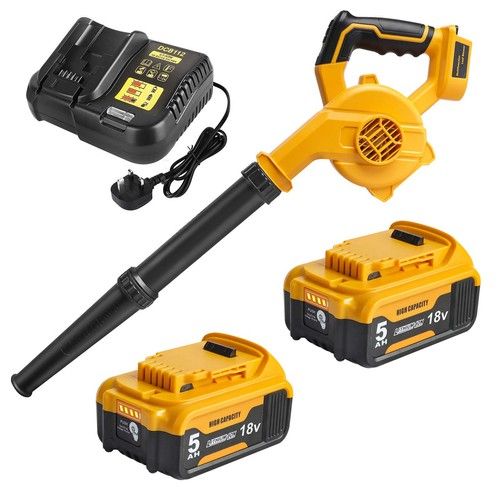 Cordless Air Blower Leaf Snow Dust Home Cleaner for Dewalt 18V Battery Charger