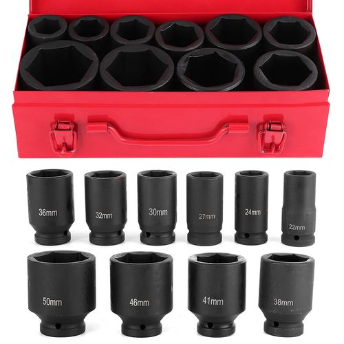 3/4" DRIVE DEEP IMPACT Socket Set 22-50mm HGV Long Reach Impact Socket — image 3