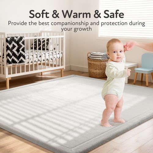 Large Area Rugs Foldable Baby Play Mat Soft Crawling Floor Rug Kids Thicken Mat — image 2