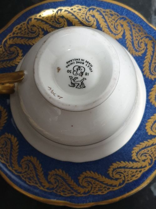 vintage bone china teacups and saucers — image 3