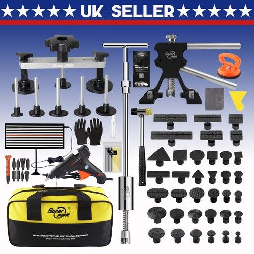 PDR Car Body Glue Puller Tabs Pulling Paintless Dent Repair Removal Tool Kit UK