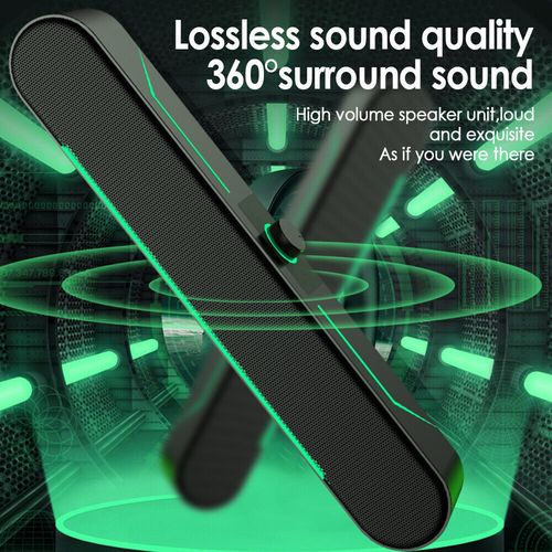 LED Wired Sound Bar Stereo Gaming Speakers USB For TV Computer PC Tablets Laptop — image 13