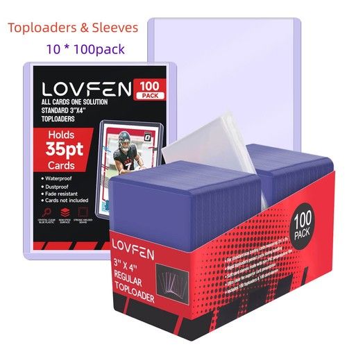 100/200/500/1000/2000CT 3"x4" Toploaders For 35pt Standard Trading Sports Cards