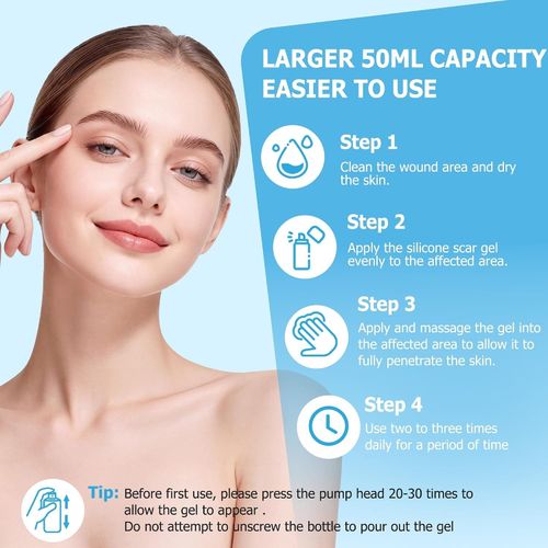 Clinically Proven Silicone Scar Gel 50ML - Smooths & Repairs Scars for All Skin — image 10