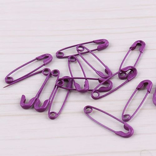 Multi Purpose Craft Sewing Safety Pins Metal Color Plated Nickel Assorted Sizes — image 6