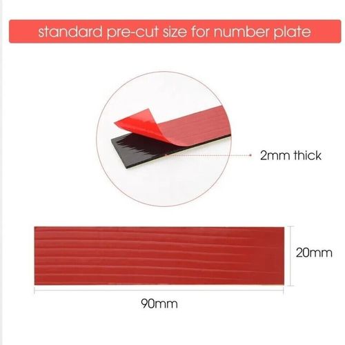 Number Plate Sticky Pads Heavy Duty THICK Double Sided Adhesive 10 Pads BEK-FIX® — image 4