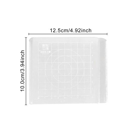 3 Size Acrylic Clear Fondant Plate Tool Press Board Clay Board For DIY Craft