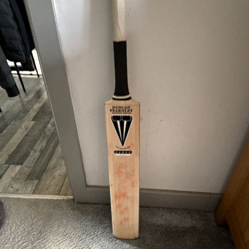 Duncan Fearnley Grade 1 Willow Cricket Bat Short Handle Beige/Black