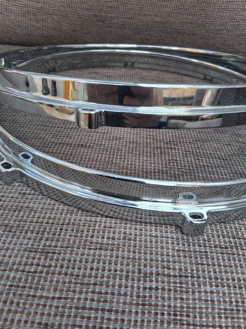 Premier 14" Die Cast  Snare Drum Hoops 8 Lug. — image 6