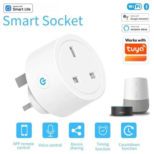 Wireless Smart Plug WiFi Sockets Power Socket for Google Home & Alexa