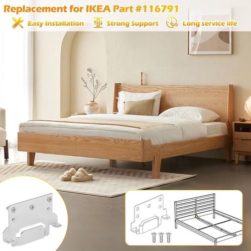 6x For IKEA Skorva Midbeam Bed Mounting Bracket 116791 Bed Frame Support Bracket — image 5