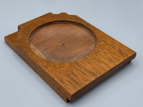 Antique Edwardian Wooden Folding Pocket Graphoscope Optical Viewer Magnifier — image 3