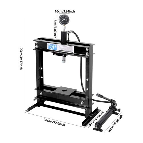 10 Ton Hydraulic Shop Press with Press Plate Heavy Duty Garage Hydraulic Press — image 5