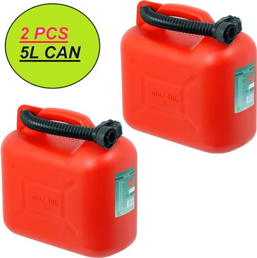 X2 5L DUNLOP NEW  PLASTIC JERRY CAN DIESEL PETROL FUEL OIL WATER CANISTER CAN