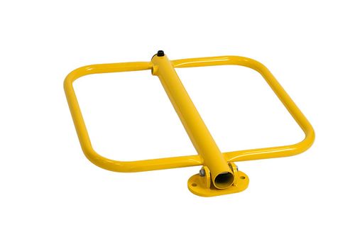 Foldable Security Post Wide - Yellow - Driveway Post Parking Post Steel Bollard — image 2