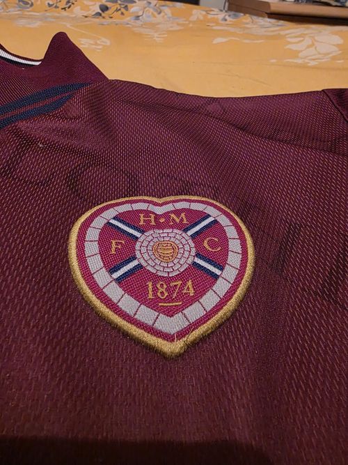 HEART OF MIDLOTHIAN 1998/1999 HOME FOOTBALL SHIRT VINTAGE JERSEY SIZE L ADULT — image 3
