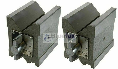 Precision Magnetic V block Matched Pair V Both Side With-High-Magnetic-Force