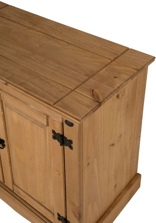 Corona Sideboard 2 Door Cupboard Solid Wood Small Mexican Pine Wooden Cabinet — image 4