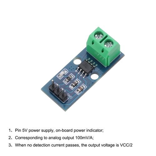 5Pcs, ACS712 Current Sensor AC/DC 20A Range Hall Current Measuring Module — image 5