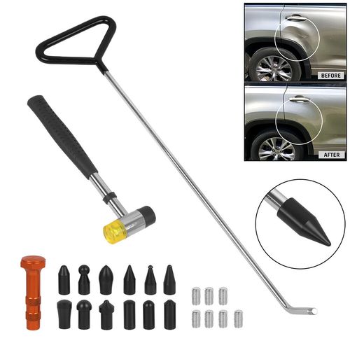 14pc Paintless Dent Repair Rod Kit Auto Dent Removal Tools Car Dent Pullout Tool — image 1