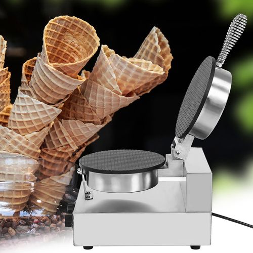 220V Electric Ice Cream Egg Waffle Cone Maker Machine Non Stick Pan — image 9