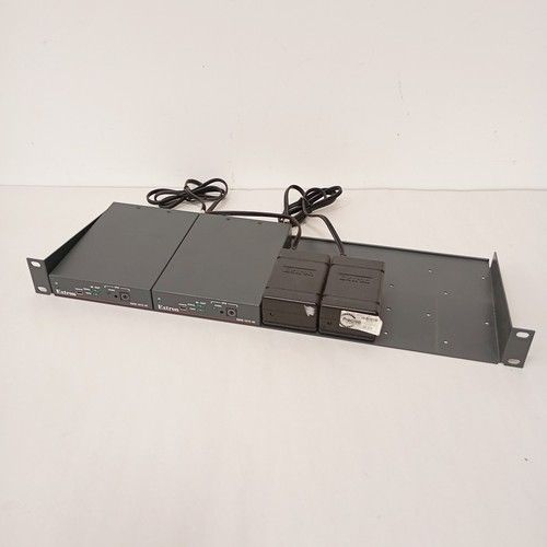 2x Extron EDID 101H 4K HDMI Manager / Extender & 2x PSU on 19" Rack Shelf