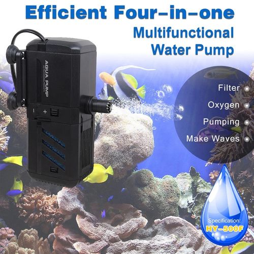 4 in 1 Aquarium Fish Tank Filter Water Pump Internal Purifier Filter Oxygen Wave — image 6