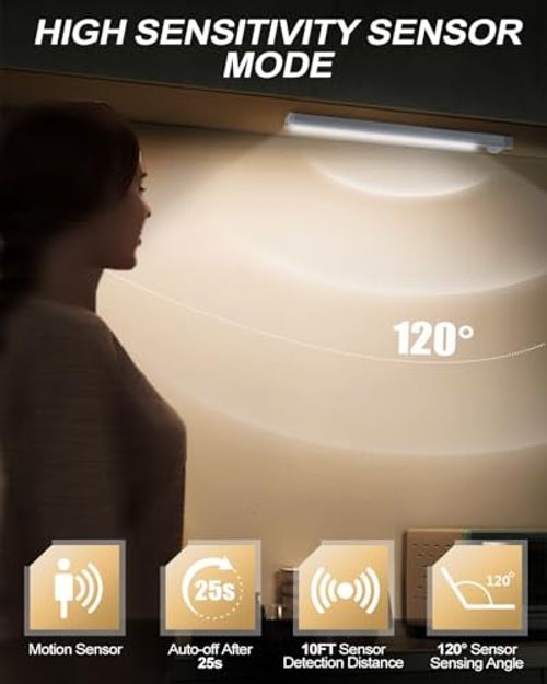 Under Cabinet Kitchen Lights 4 Pack, 4 Modes, USB Motion Sensor Cupboard Light, — image 10