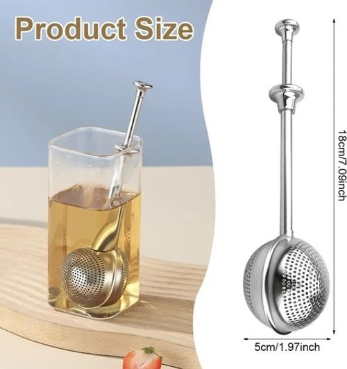 Ball Mesh Tea Infuser Loose Leaf Strainer Spice Filter Herb Steeper DiffuserView