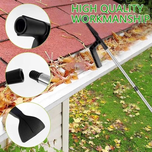 Gutter Cleaning Tool Roof Gutter Cleaner with Splicing Pole Handle Detachable — image 9