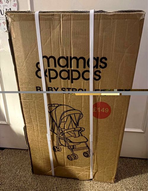 Mamas & Papas Airo Folding Pushchair Stroller Black Single From Birth
