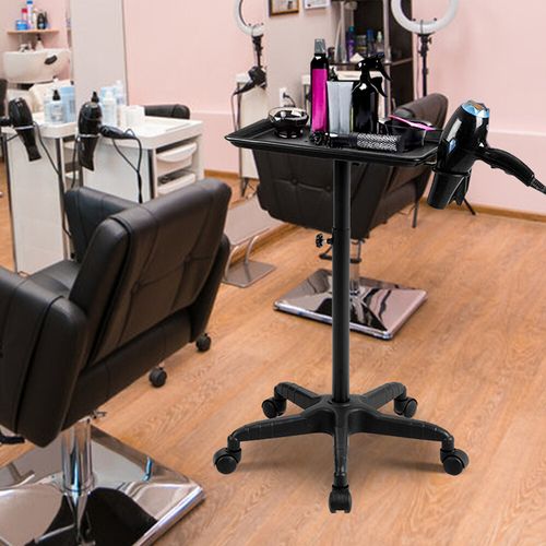 Hair Salon Trolley Stand Adjustable Hair Coloring Tattoo Beauty Salon Tool Cart — image 3