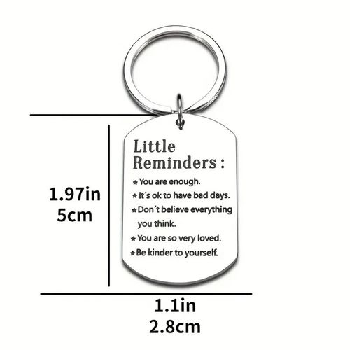 Little Reminders Keyring For Mental Health, Gift, Friendships KeyChain Inspire — image 2
