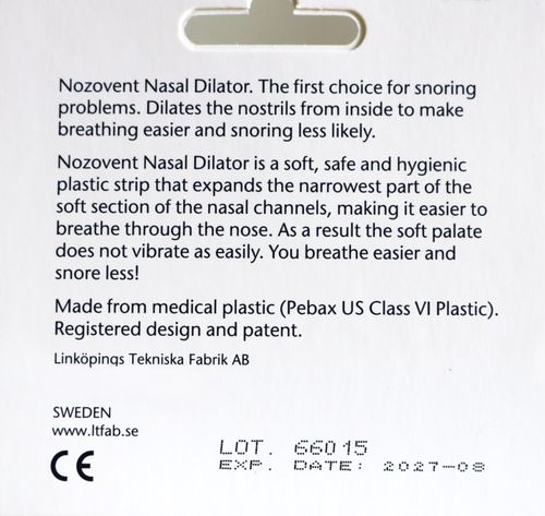 Nozovent Nasal Dilators 2PK  breathe easier snore less SIZE MEDIUM free P/P — image 5