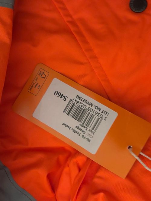 Hi-Vis Traffic Jacket Orange Large Size — image 3