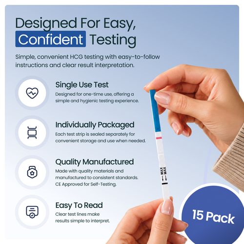 Pregnancy Test Strips Ultra Sensitive 10mIU Home Urine Testing Kits | One Step — image 4