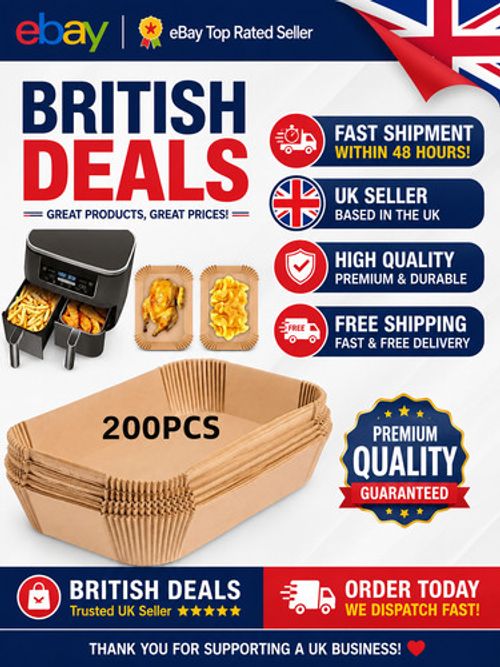 200pcs  Air fryer Liners Disposable Paper Baking Parchment Liners Non Stick