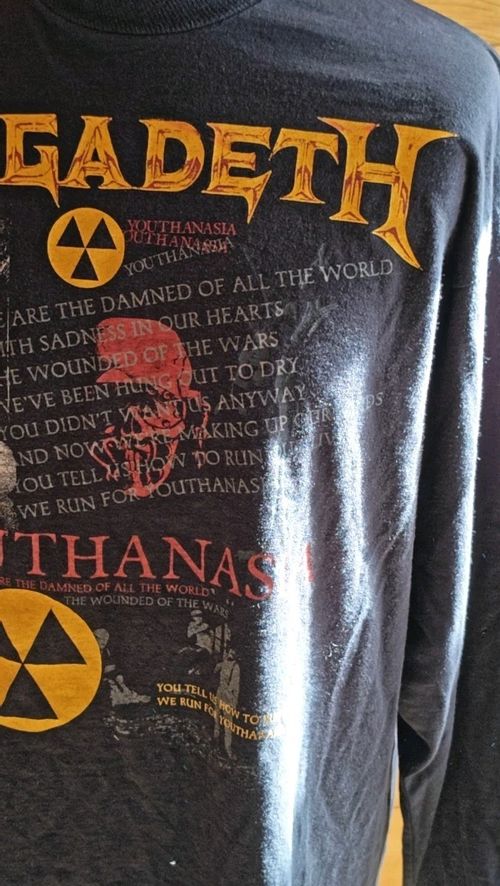 Megadeth Original 1995 Shirt Long Sleeve | Vintage Pullover | Large — image 4