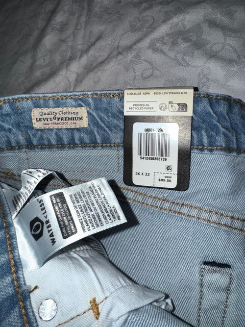 Levi's 501 - Mens Original Straight Fit Regular Leg Denim Jeans Brand New — image 7