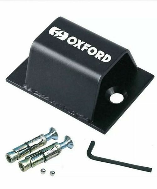 SOLD SECURE ART Oxford 1.5M HD Motorcycle Motorbike Chain Lock & Ground Anchor